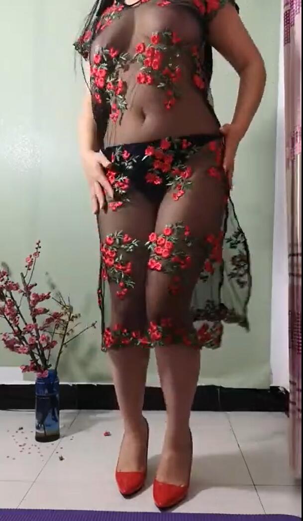 丽影广场舞 黑丝透明薄纱 性感热舞